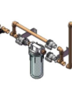 Set panel niple w/o doser 25mm withou outlet